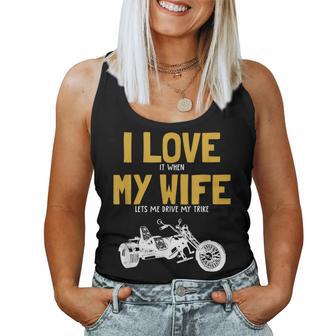 I Love My Wife Trike Motorbike Motorcycle Trike Women Tank Top - Monsterry AU