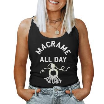 Macrame All Day Craft Boho Lover Rope Tassels Cord Women Tank Top - Monsterry AU