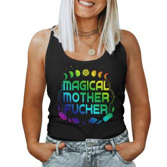 Magical Mother Fucker Moon Cycle Witches Crystals Women Tank Top - Monsterry DE