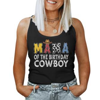 Mama 1St Birthday Cowboy Western Mama Birthday Boy Women Tank Top - Seseable