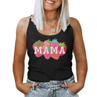 Mama Of The Berry First Birthday Strawberry Matching Couple Women Tank Top - Monsterry UK