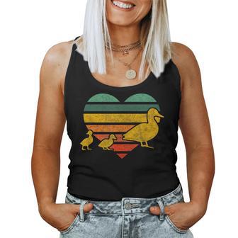 Mama Duck 2 Ducklings Animal Family Heart Women Tank Top - Monsterry DE