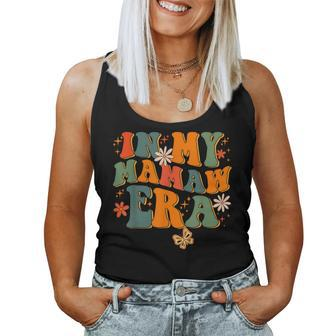In My Mamaw Era Groovy Retro Floral Hippie Cool Mamaw Club Women Tank Top - Seseable