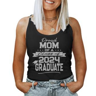 Matching Family Silver Proud Mom Class Of 2024 Graduate Women Tank Top - Seseable