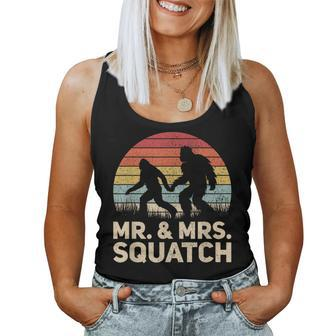 Matching Mr & Mrs Outfit Husband Wife Wedding Bigfoot Women Tank Top - Thegiftio UK