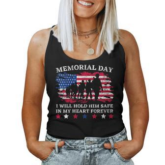 Memorial Day Usa Flag In My Heart Forever Remembrance Dad Women Tank Top - Monsterry DE