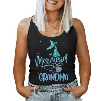 Mermaid Grandma Family Matching Party Squad Women Tank Top - Monsterry
