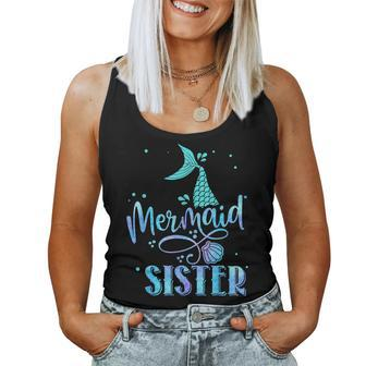 Mermaid Sister Girls Family Matching Party Squad Women Tank Top - Thegiftio UK