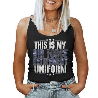 Military Retirement Uniform Airforce Retired Women Tank Top - Monsterry
