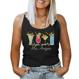 Mis Amigas Amigos Margarita Tequila Mexican Cinco De Mayo Women Tank Top | Mazezy AU