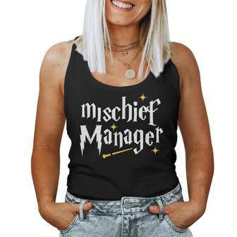 Mischief Manager Teacher Life Mom Dad Women Tank Top - Thegiftio UK
