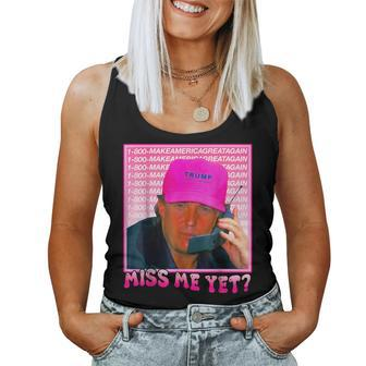 Miss Me Yet Donald Trump 2024 Holding Phone Call Pink Women Tank Top - Monsterry CA