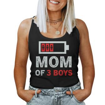 Mom Of 3 Boys From Son Birthday Women Women Tank Top | Mazezy CA