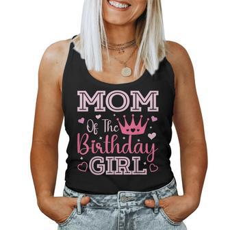 Mom Of The Birthday Girl Cute Pink Matching Family Party Women Tank Top | Mazezy