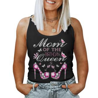 Mom Of The Birthday Queen Celebration For Daughter Mother Women Tank Top - Monsterry