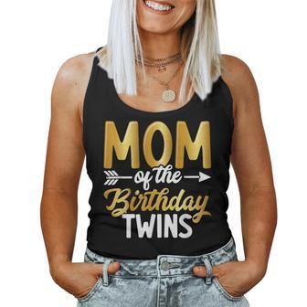 Mom Of The Birthday Twins Motherhood Women Tank Top - Monsterry UK