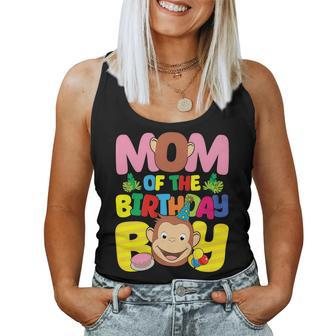 Mom And Dad Birthday Boy Monkey Family Matching Women Tank Top - Monsterry CA