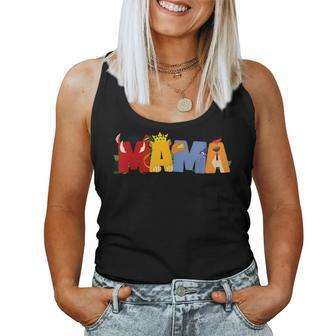 Mom And Dad Mama Of The Birthday Boy Lion Family Matching Women Tank Top - Seseable