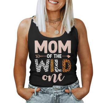 Mom And Dad Of The Wild One Birthday Girl Family Party Decor Women Tank Top | Mazezy