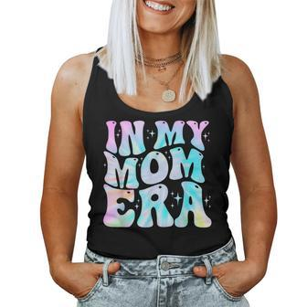 In My Mom Era With Groovy Graphic Cute Mom Women Tank Top - Seseable