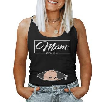 Mom Est 2024 Promoted To Mom 2024 Mother 2024 New Mom 2024 Women Tank Top - Seseable