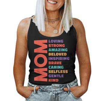 Mom Loving Strong Amazing Colorful Appreciation Women Tank Top - Monsterry CA
