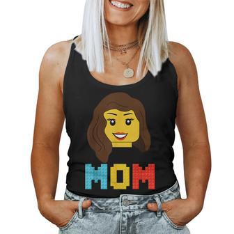 Mom Master Builder Building Bricks Blocks Family Set Parents Women Tank Top - Monsterry DE