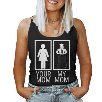 My Mom Is A Police Officer Proud Of Police Mom Women Tank Top - Monsterry DE