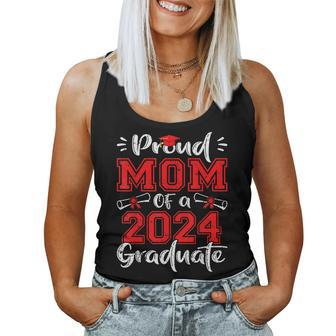 Mom Senior 2024 Proud Mom Of A Class Of 2024 Graduate Women Tank Top - Monsterry