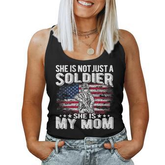 My Mom Is A Soldier Patriotic Proud Military Son Daughter Women Tank Top - Monsterry AU