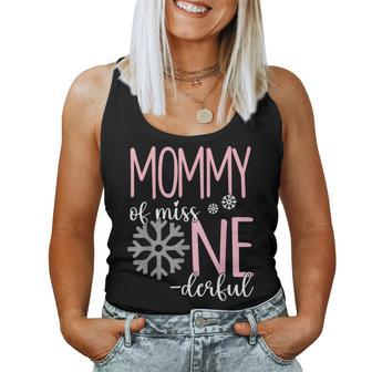 Mommy Of Miss Onederful Mom Winter 1St Birthday Of Girl Women Tank Top - Monsterry CA
