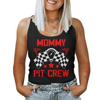 Mommy Pit Crew Race Car Birthday Party Racing Family Women Tank Top - Monsterry AU
