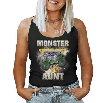 Monster Truck Aunt Monster Truck Are My Jam Truck Lovers Women Tank Top - Thegiftio UK