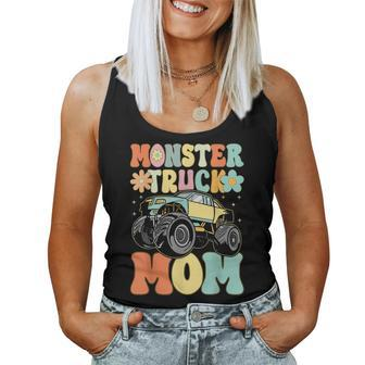 Monster Truck Mom Groovy Truck Lover Mom Female Women Tank Top - Seseable