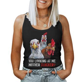 Mother Clucker Hen Humor Chicken For Chicken Lovers Women Tank Top - Monsterry CA