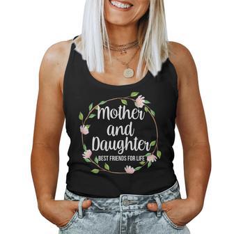 Mother And Daughter Best Friends For Life Besties Floral Women Tank Top - Monsterry UK