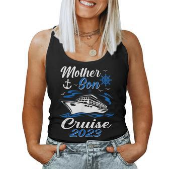 Mother Son Cruise 2023 Family Mom Son Vacation Trip Matching Women Tank Top - Monsterry CA
