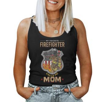 Firefighter Mom Idea Fire Fighter Women Tank Top - Monsterry