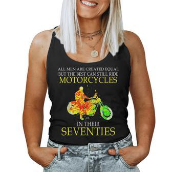 Motorcycles In Their Seventies T Women Tank Top - Monsterry