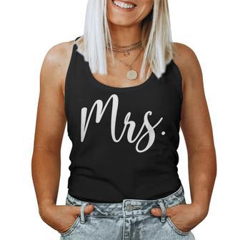 Mrs Mr And Mrs Matching Married Wife Husband Wedding Women Tank Top - Seseable
