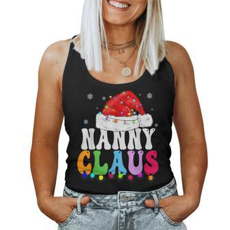 Nanny Claus Xmas Family Matching Grandma Christmas Women Tank Top - Seseable