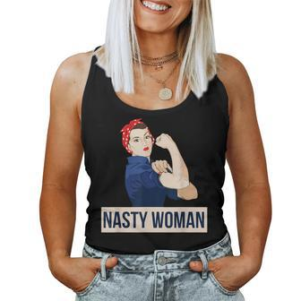 Nasty Woman Rosie Riveter Retro Feminist Women Tank Top - Monsterry AU