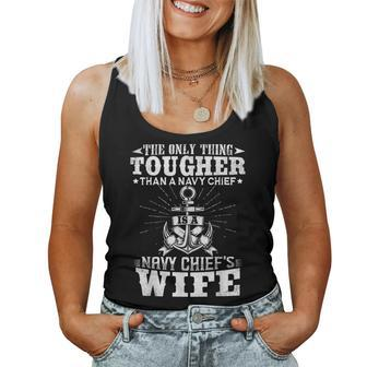 Navy Chief Wife The Only Thing Tougher Than A Navy Chief Women Tank Top - Monsterry DE