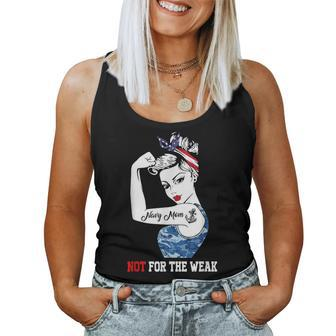 Navy Mom Women Strong Proud Military Mom Women Tank Top - Monsterry CA