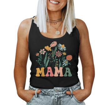 New Mama Wildflower First Birthday & Baby Shower Women Tank Top - Monsterry DE