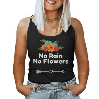 No Rain No Flowers For Cute Natural Heart Women Tank Top - Monsterry UK