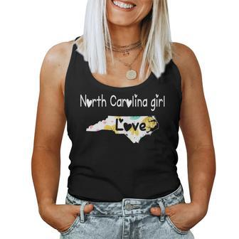 North Carolina Girl I Love North Carolina Home Women Tank Top - Monsterry