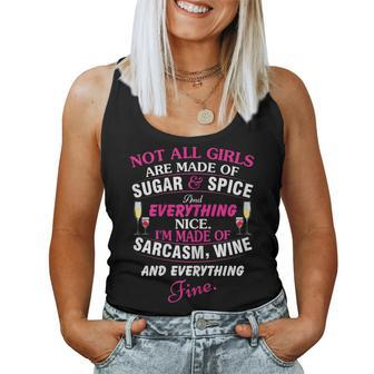 Not All Girls Are Made Of Sugar And Spice Women's Women Tank Top - Monsterry DE