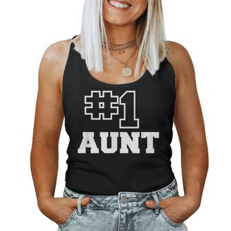 Number One Aunt No 1 Best Mama Auntie Women Tank Top - Monsterry