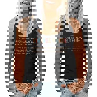 Nurse Vintage Nurse Definition Women Tank Top - Thegiftio UK